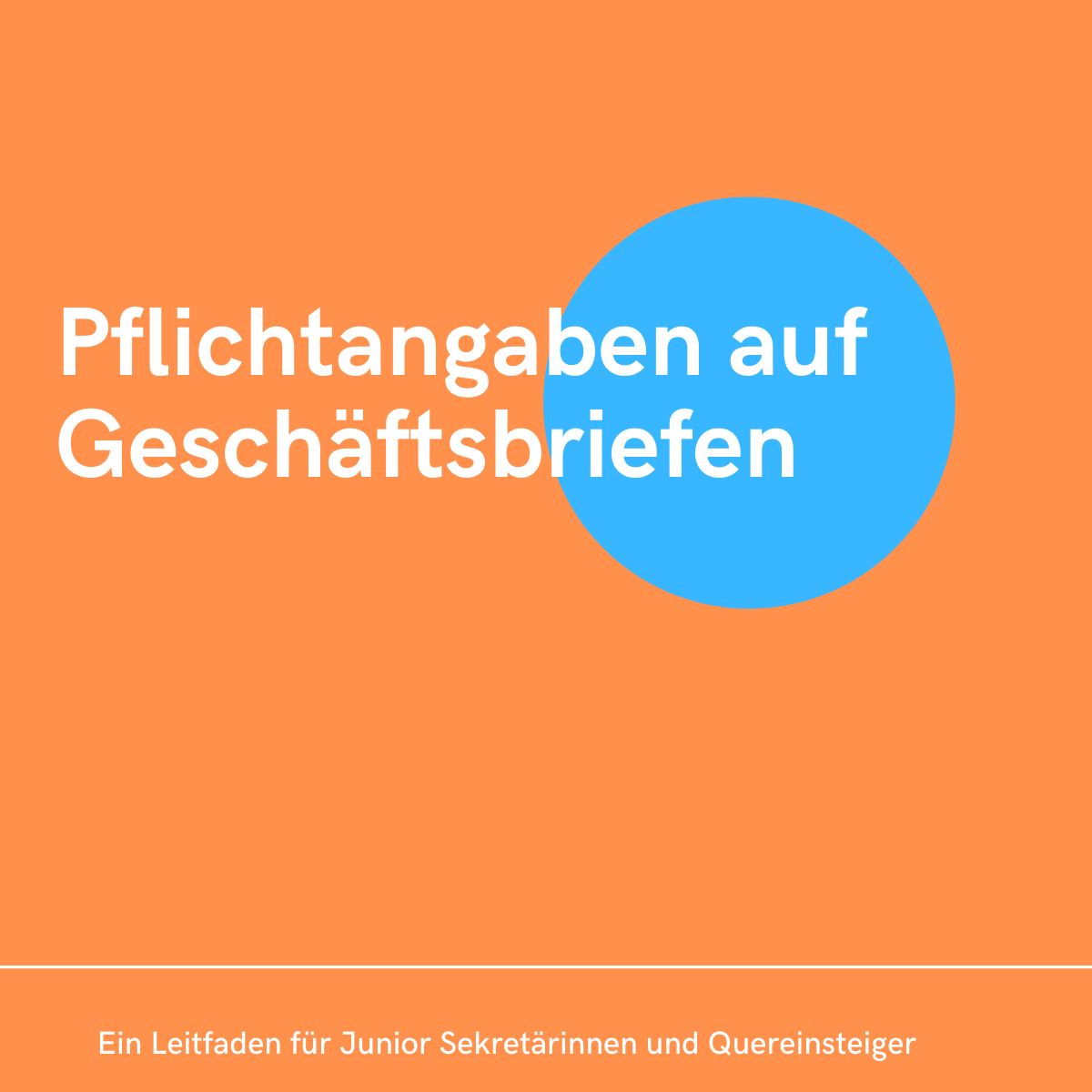 Pflichtangaben Auf Gesch ftsbriefen Ein Leitfaden F r Junior 