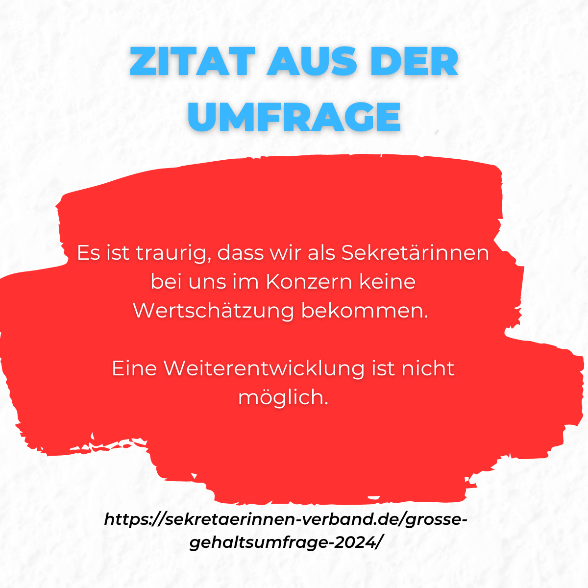 keine Wertschätzung im Konzern für Sekretärinnen Verband der Sekretärinnen e. V.
