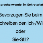 ich oder Sie-Stil