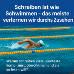 schreiben ist wie schwimmer
