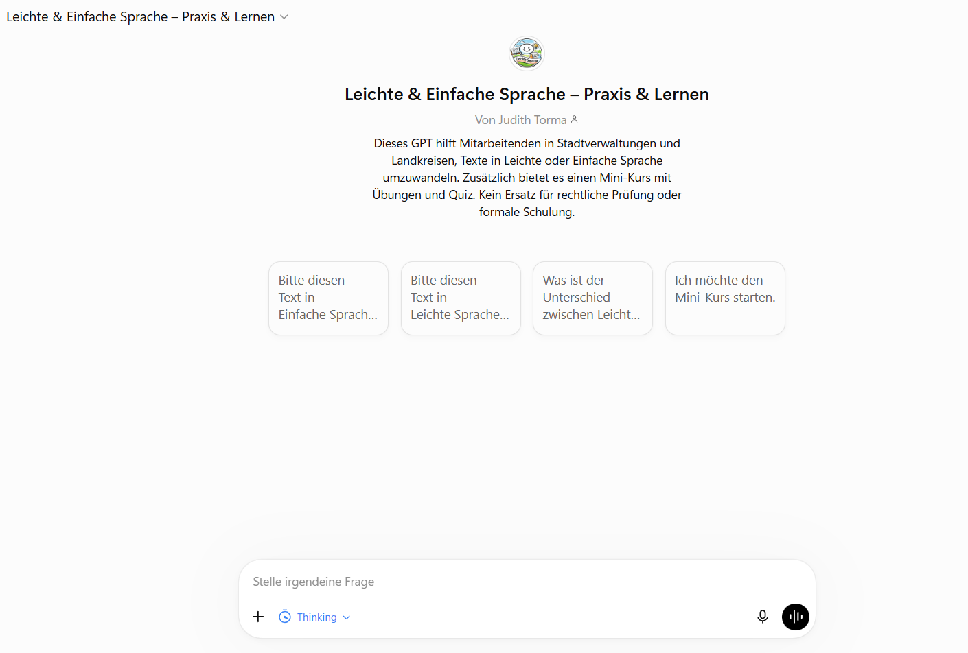 customgpt leichte sprache