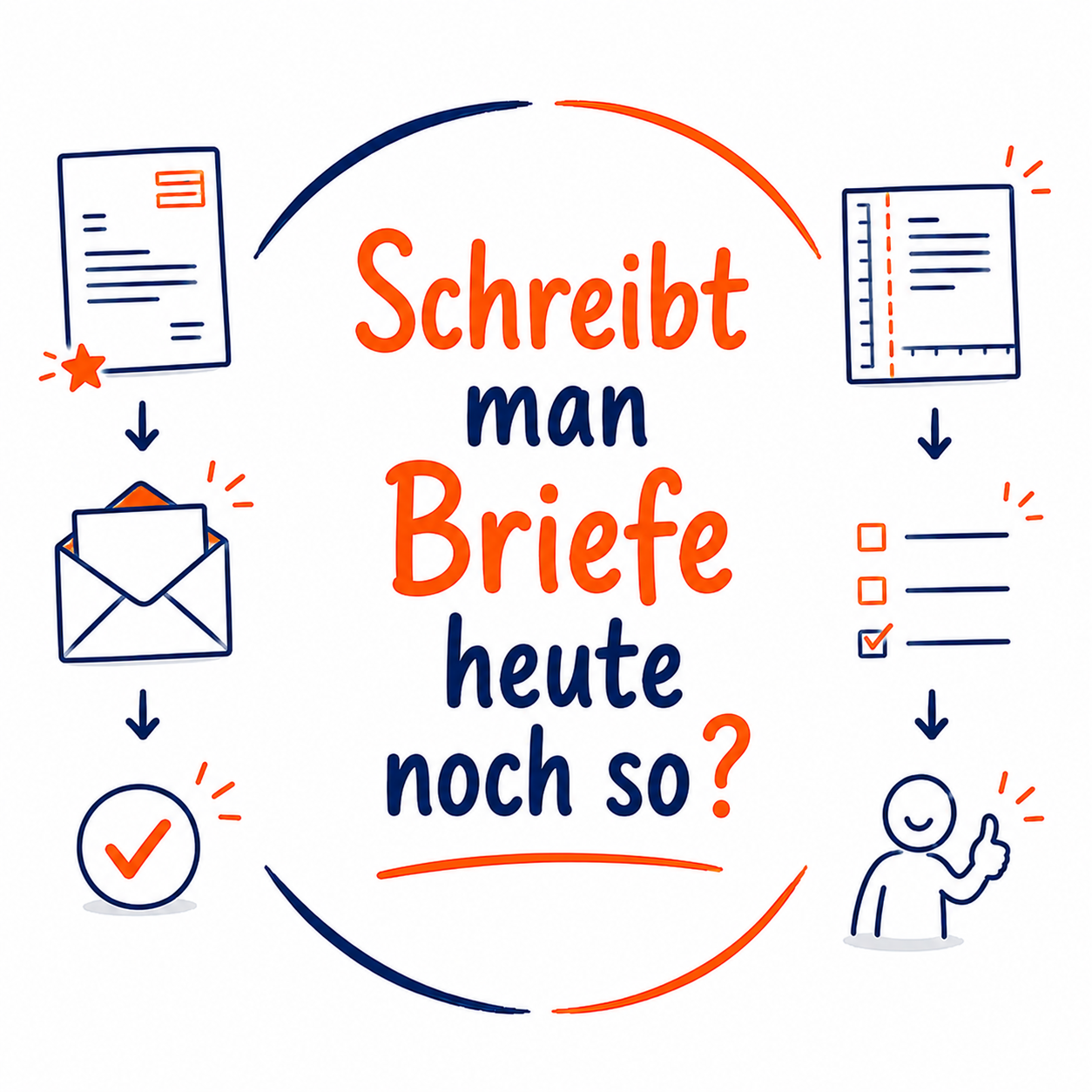 Illustration zum Live-Online-Seminar Schreibt man Briefe heute noch so?